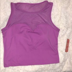 Kortni Jeane Netted Sweetheart Top